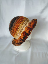 Load image into Gallery viewer, Multi Brown Ruffle Hat