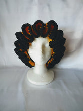 Load image into Gallery viewer, Black & Gold Ruffle Hat