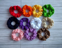 Load image into Gallery viewer, Crochet Scrunchie Set of 2