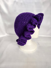 Load image into Gallery viewer, Purple Ruffle Hat