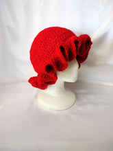 Load image into Gallery viewer, Red Ruffle Hat