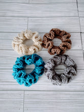 Load image into Gallery viewer, Crochet Scrunchie Set of 2