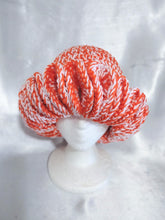 Load image into Gallery viewer, Orange/White Ruffle Hat