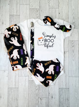 Load image into Gallery viewer, 3-6mos Onesie Boo Halloween Sets