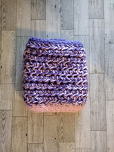 Load image into Gallery viewer, Crochet Infinity Scarf Pink/Purple