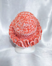 Load image into Gallery viewer, Orange/White Ruffle Hat
