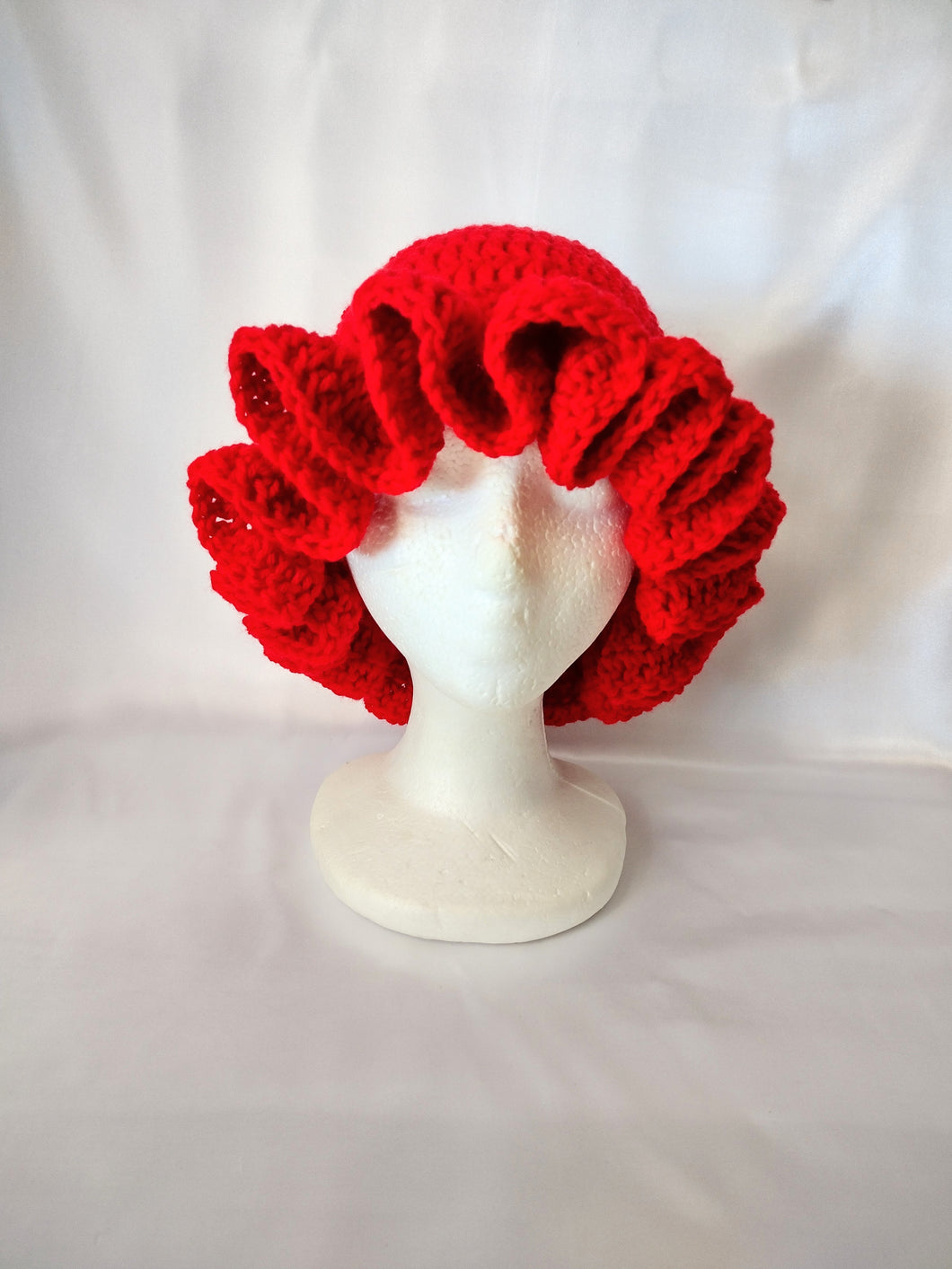 Red Ruffle Hat