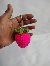 Load image into Gallery viewer, Crochet Strawberry Keychain
