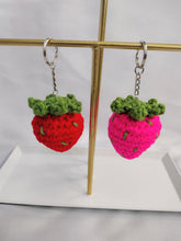 Load image into Gallery viewer, Crochet Strawberry Keychain
