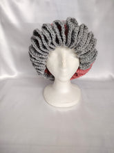 Load image into Gallery viewer, Pink &amp; Gray Ruffle Hat
