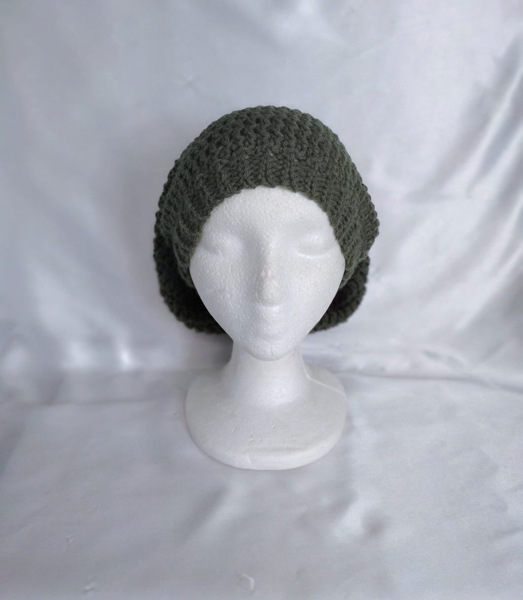 Green Slouchy Beanie