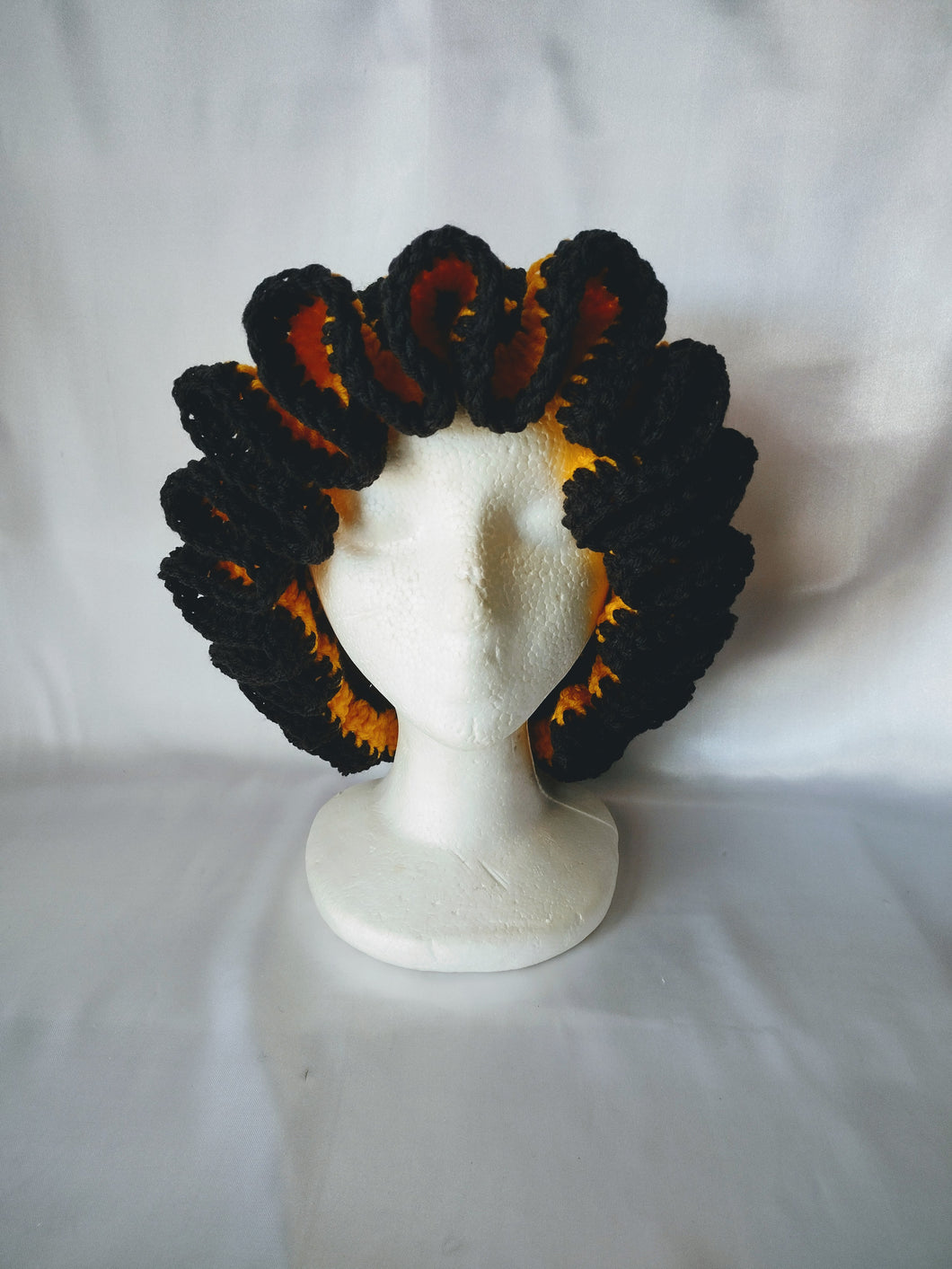 Black & Gold Ruffle Hat