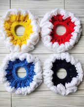 Load image into Gallery viewer, Large Two Colored Scrunchie Set
