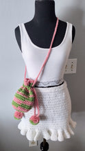 Load image into Gallery viewer, Pink/Green Drawstring Pouch
