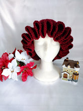 Load image into Gallery viewer, Burgundy Ruffle Hat
