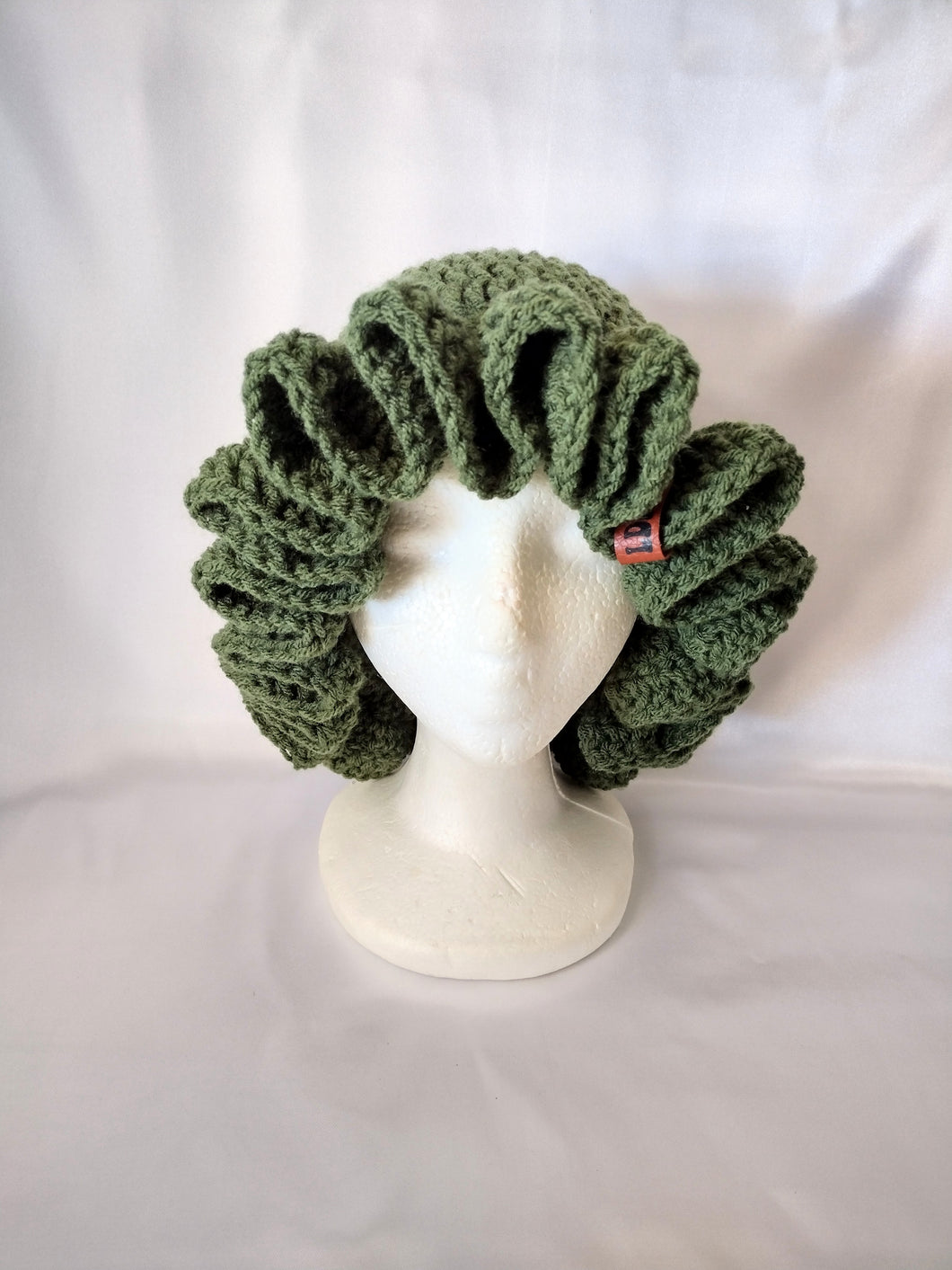 Green Ruffle Hat