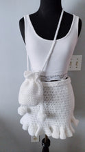 Load image into Gallery viewer, White Drawstring Pouch
