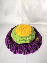 Load image into Gallery viewer, Mardi Gras Ruffle Hat
