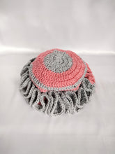 Load image into Gallery viewer, Pink &amp; Gray Ruffle Hat
