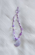 Load image into Gallery viewer, Purple Stars/Moon Phone Charm
