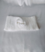 Load image into Gallery viewer, White Tunisian Headband/Ear Warmer
