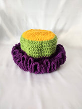 Load image into Gallery viewer, Mardi Gras Ruffle Hat
