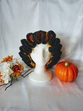 Load image into Gallery viewer, Black &amp; Gold Ruffle Hat
