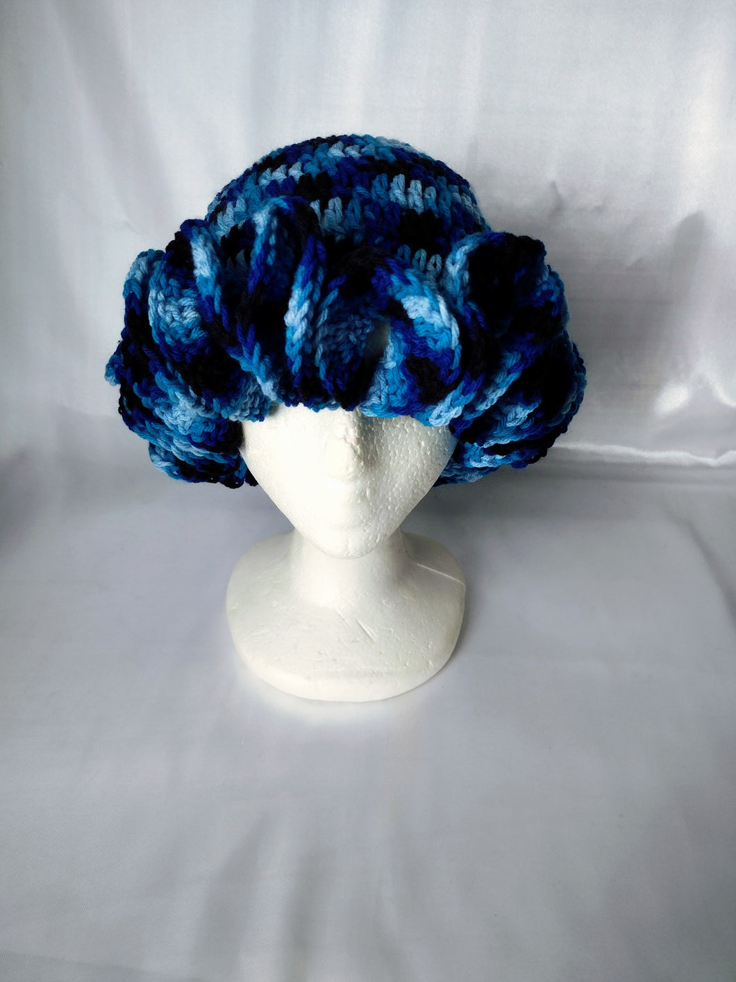 Blue Blend Ruffle Hat