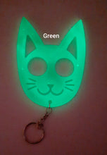 Load image into Gallery viewer, Kitty Self Defense Keychain (glow in the dark)
