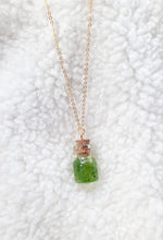 Load image into Gallery viewer, Glass Rock Bottle Necklace (Jade)
