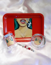 Load image into Gallery viewer, Large Stoner Girl Tray Set (Photo Image)
