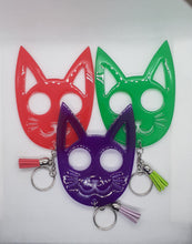 Load image into Gallery viewer, Kitty Self Defense Keychain (glow in the dark)
