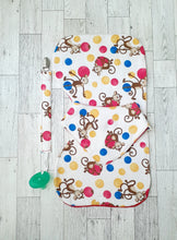 Load image into Gallery viewer, 3pc. Gift Set Monkeys (Red) 6-12mos.
