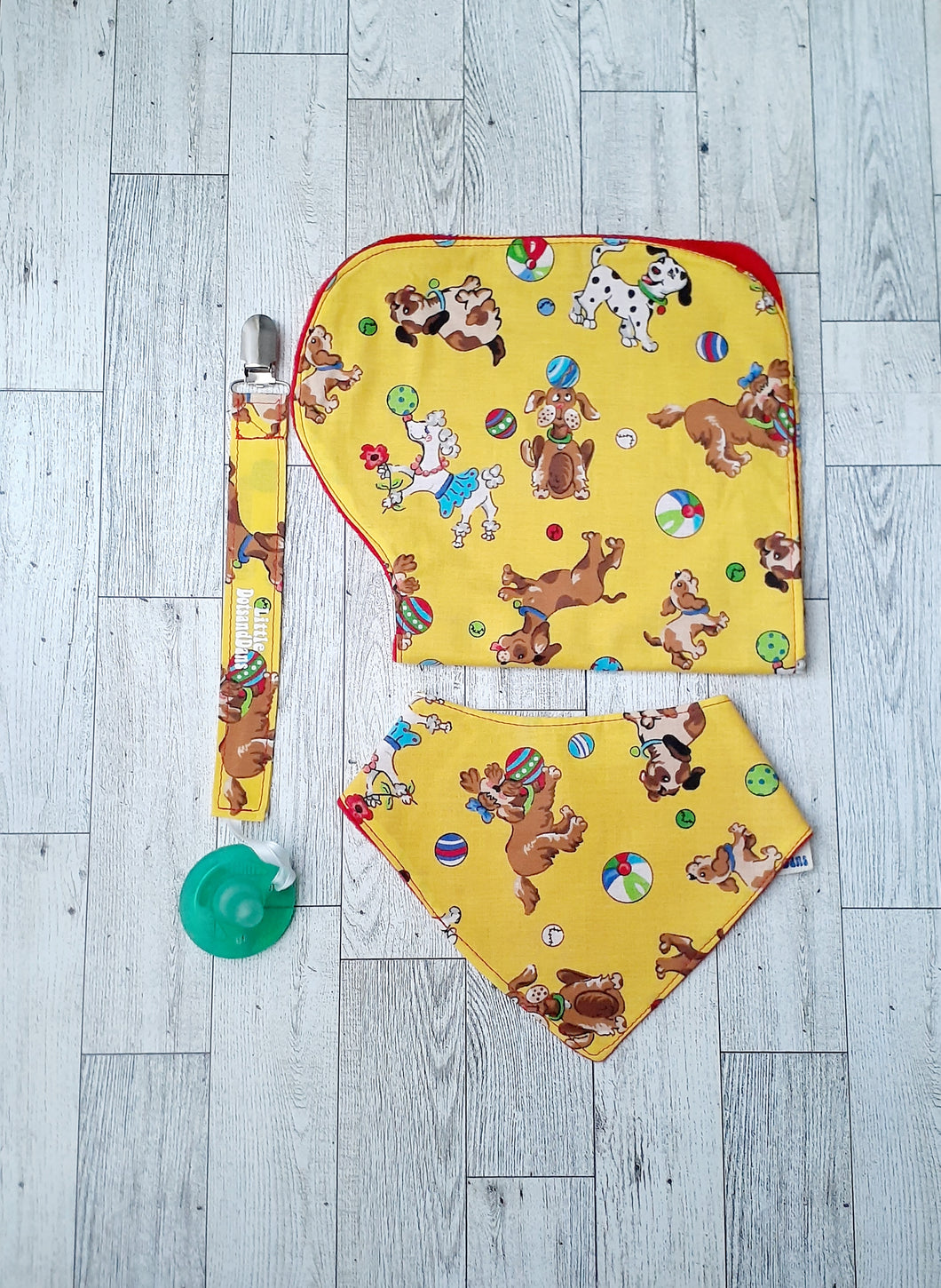 3pc. Gift Set Dogs (Red)