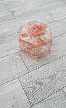 Load image into Gallery viewer, Clear w/ Rose Gold Leaf Trinket Box
