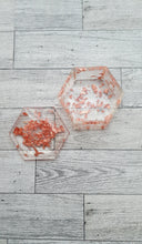 Load image into Gallery viewer, Clear w/ Rose Gold Leaf Trinket Box

