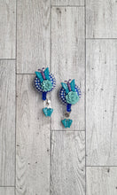 Load image into Gallery viewer, Bling Blue Butterfly and Flower
