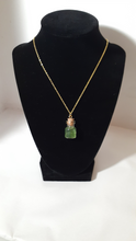 Load image into Gallery viewer, Glass Rock Bottle Necklace (Jade)
