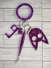 Load image into Gallery viewer, Kitty Self Defense Keychain (glow in the dark)
