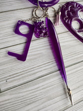Load image into Gallery viewer, Kitty Self Defense Keychain (glow in the dark)
