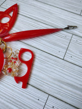 Load image into Gallery viewer, Kitty Self Defense Keychain (glow in the dark)
