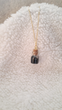 Load image into Gallery viewer, Rock Glass Bottle Necklace (Black)
